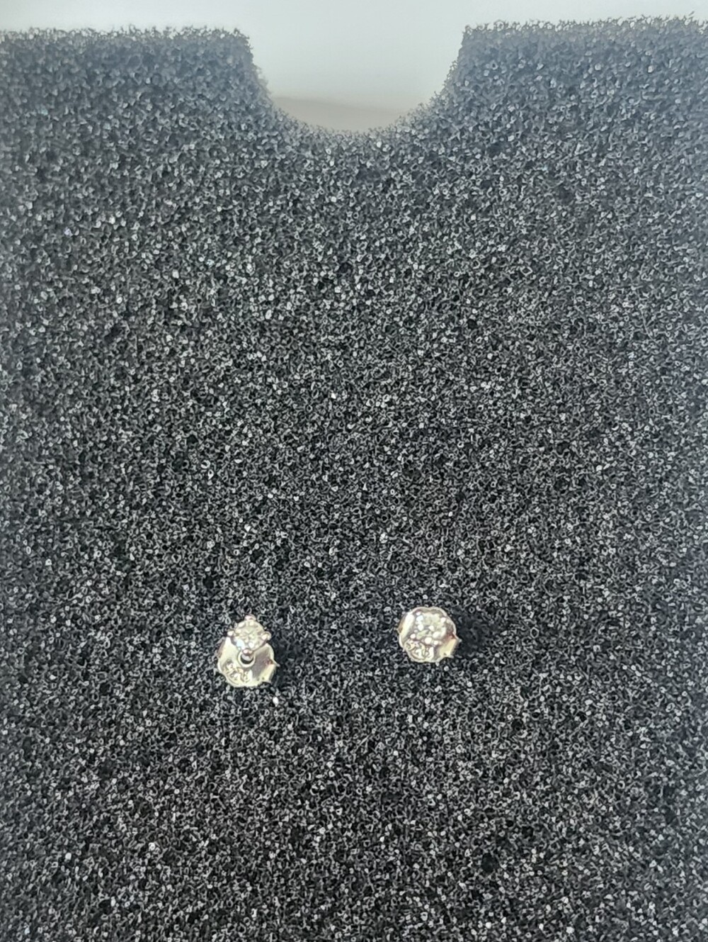 Sterling Silver Cubic Zirconia Flower Stud Earrings - White #22
